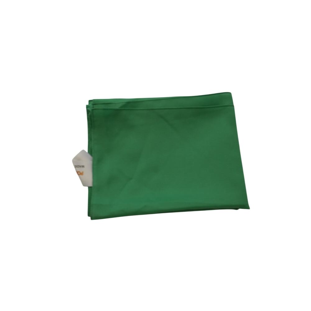 Vintage 90's Green Polyester Long Rectangular Scarf Wrap Solid 97x16 Lightweight - Picture 5 of 6